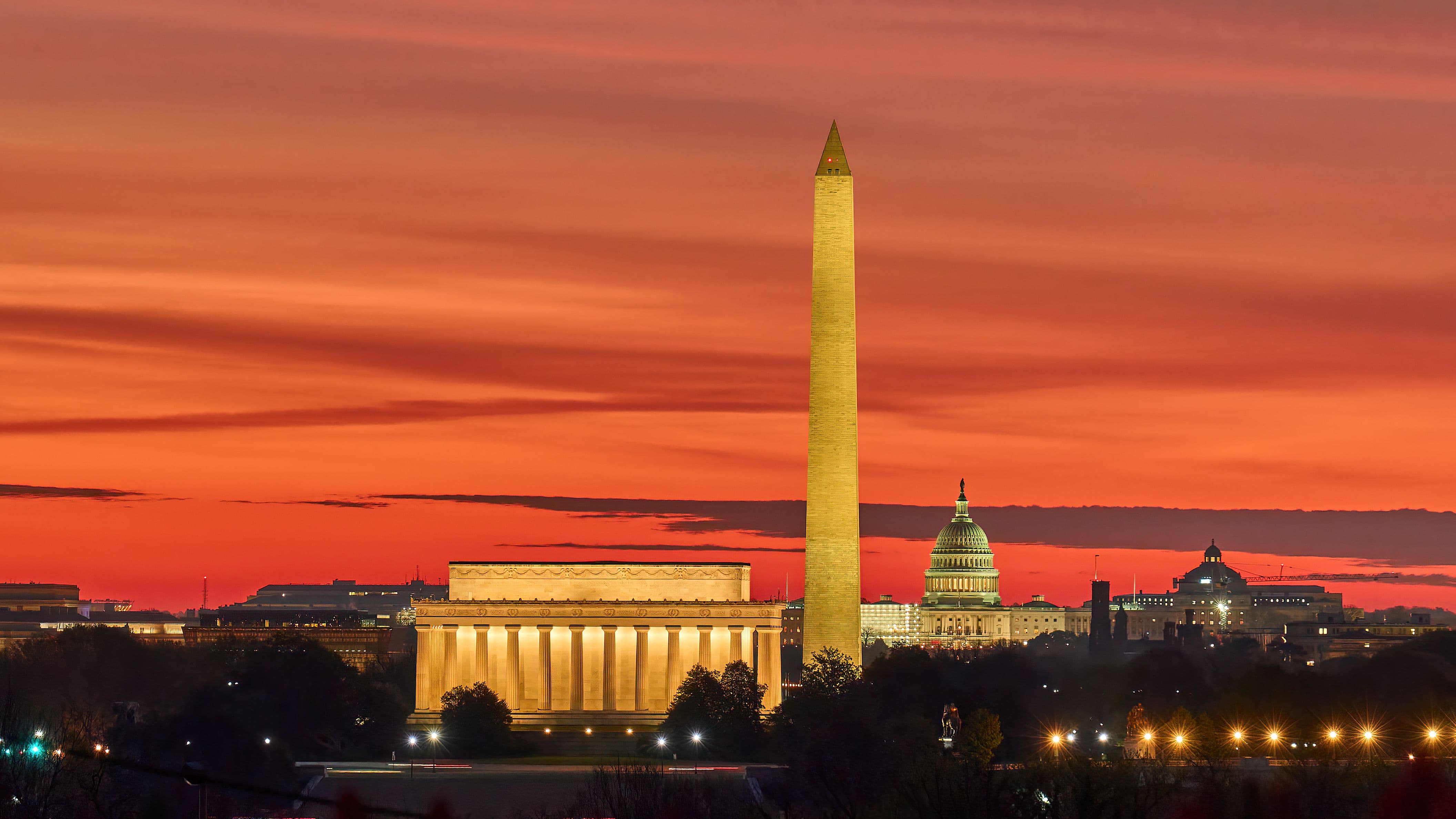 Washington D.C. Skyline at sunset