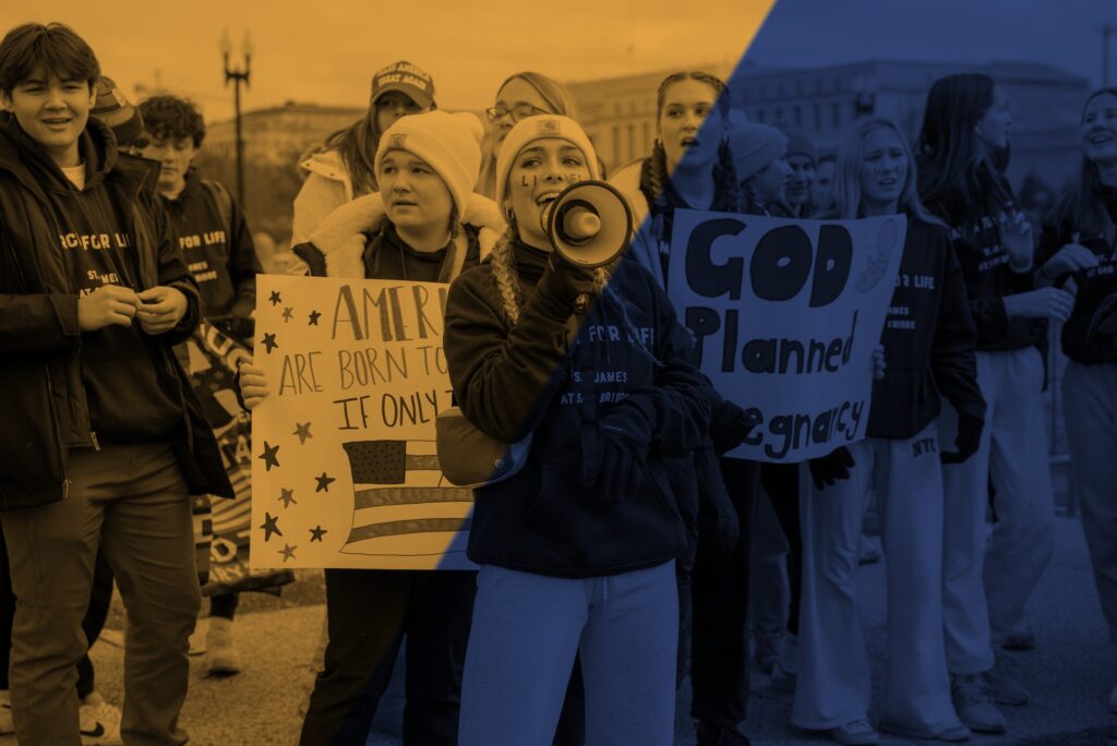 Pro-Life Activists at the Anti-Abortion Annual March For Life