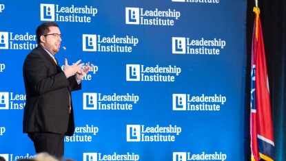 Leadership Institute Campus Reform Editor-in-Chief Zachary Marshall teaching at Leadership Institute's LearnRight 2024 Summit in Nashville, Tennessee