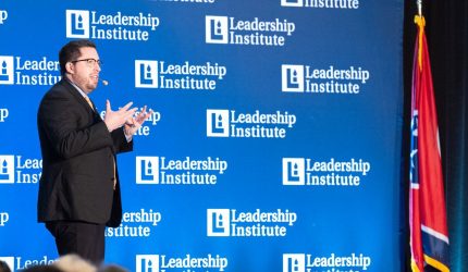 Leadership Institute Campus Reform Editor-in-Chief Zachary Marshall teaching at Leadership Institute's LearnRight 2024 Summit in Nashville, Tennessee